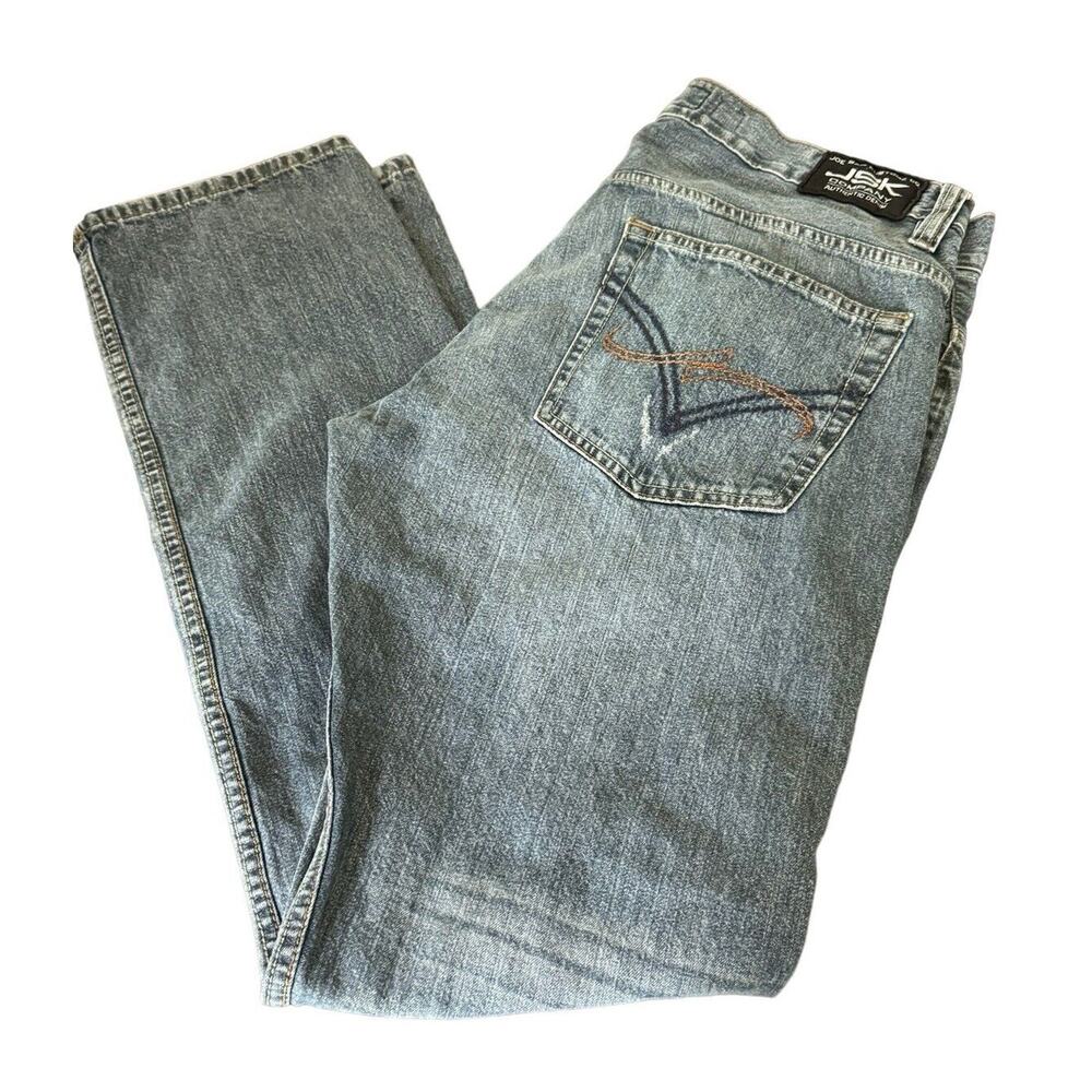 JSK Joe Sap Kustomz Co. Men’s 34 Denim Jeans Straight Slim Fit Night Out Casual
